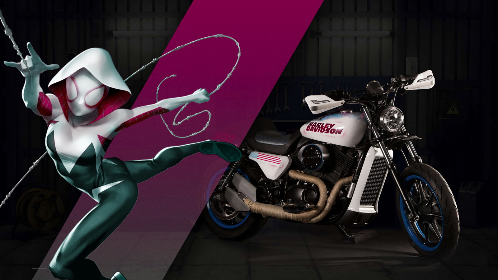 Harley Davidson Spider Gwen