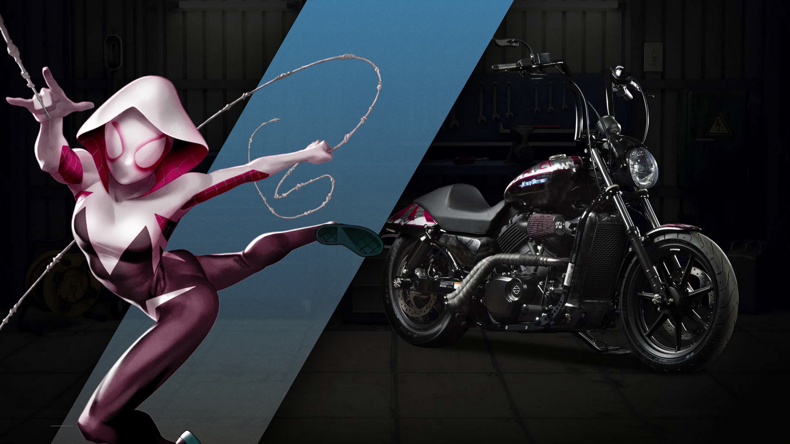 Harley Davidson Spider Gwen