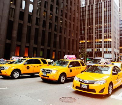 Taxis de Nueva York.