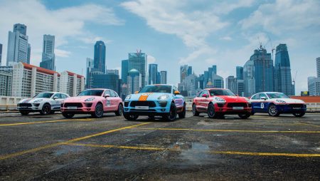 La familia Porsche Macan Racing al completo.