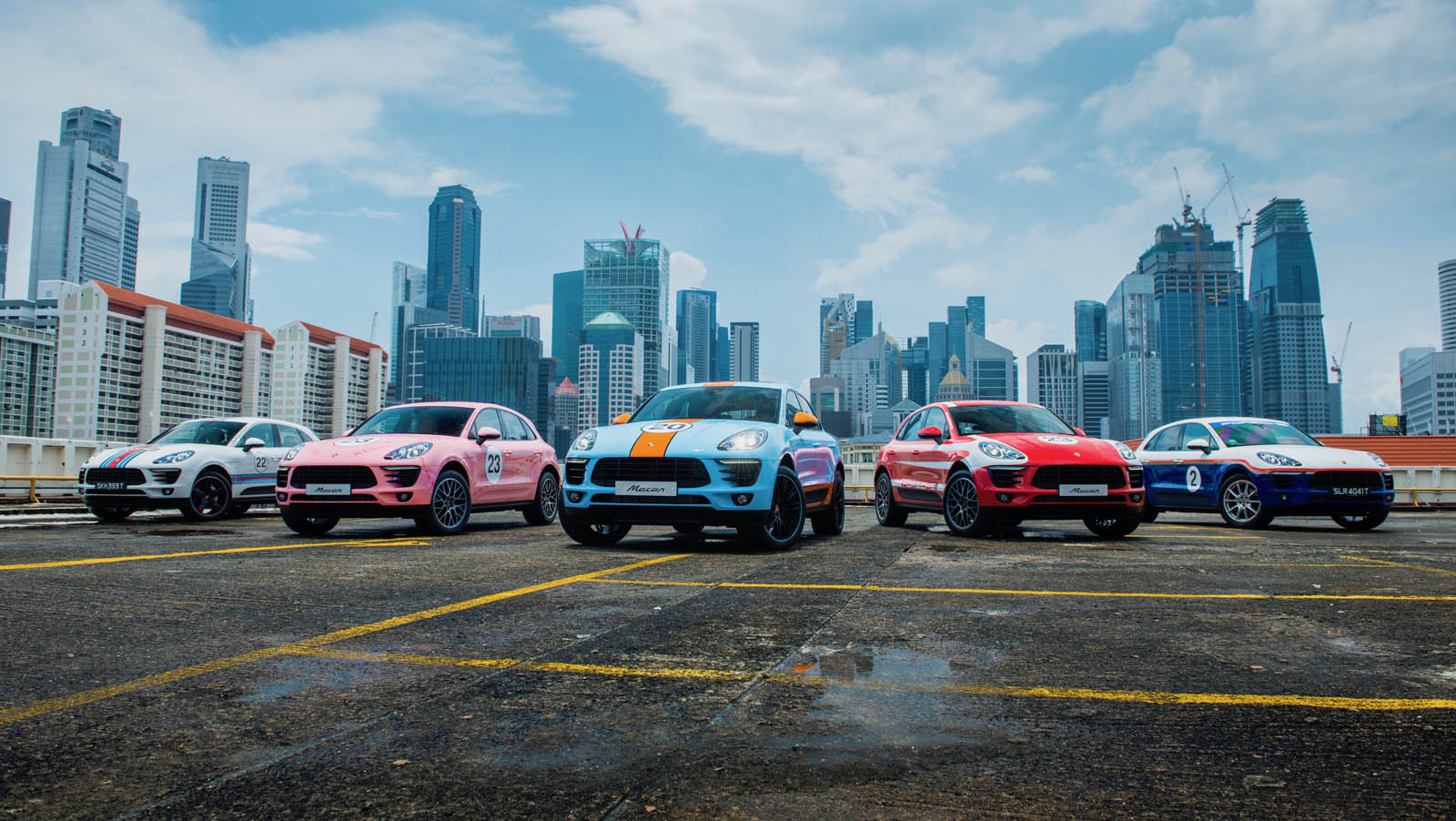 La familia Porsche Macan Racing al completo.