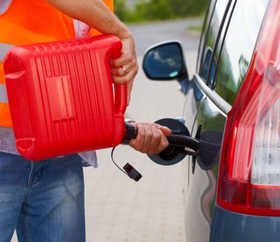 quedarse sin combustible