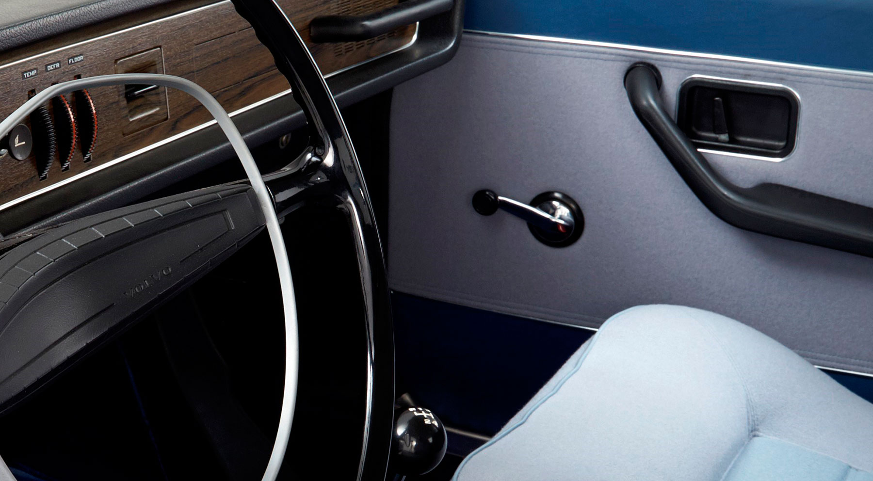 Las manivelas de las ventanillas