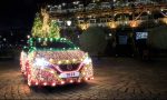 El Nissan Leaf se convierte en un árbol de navidad rodante