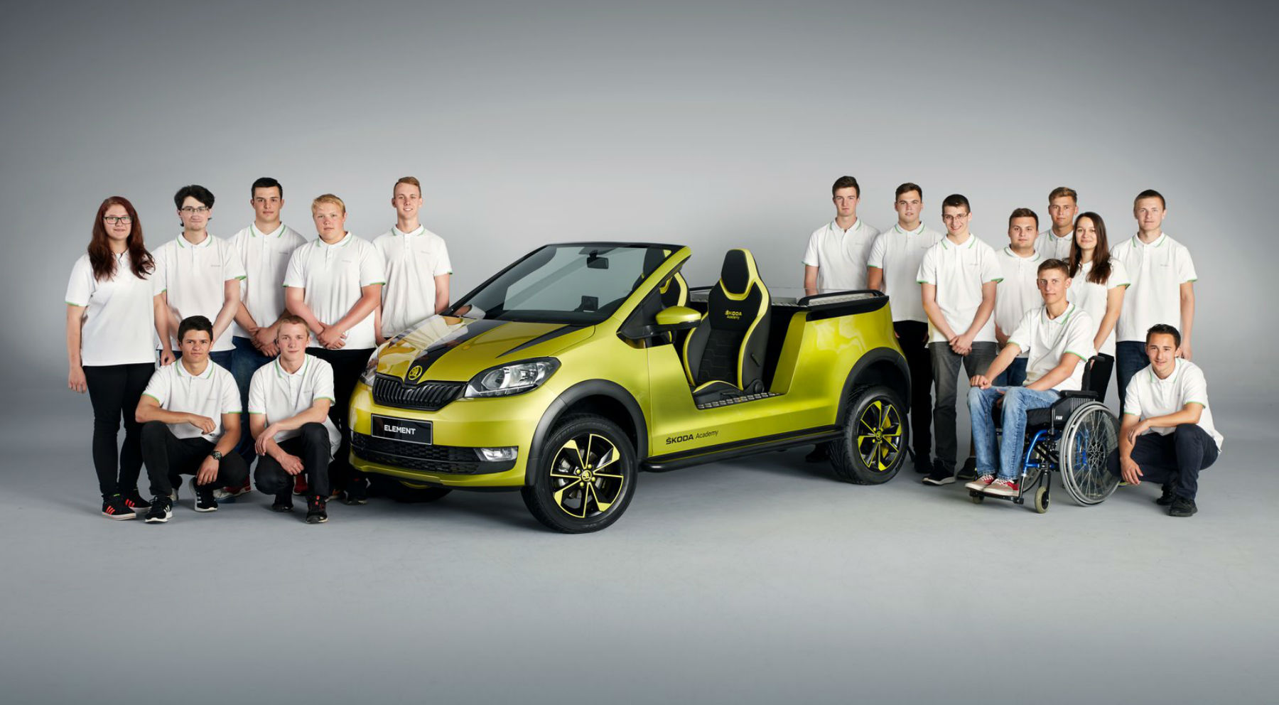 coches creados por los estudiantes de Skoda