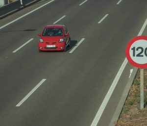Carril central riesgos