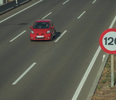 Carril central riesgos
