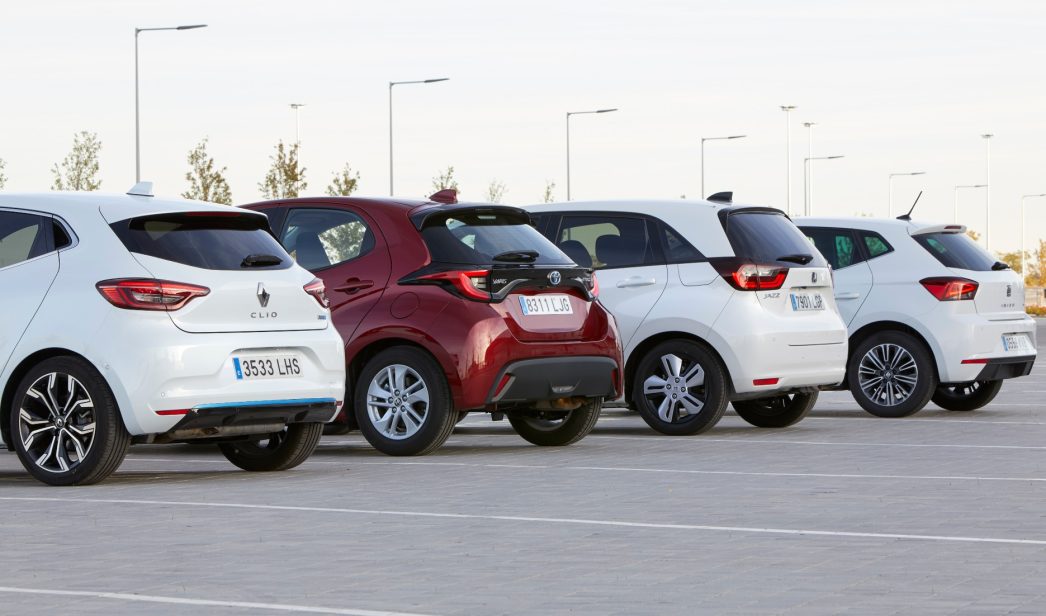 Seat Ibiza, Renault Clio, Toyota Yaris y Honda Jazz, en imágenes