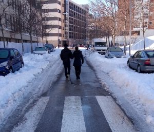 remolcar coche nieve