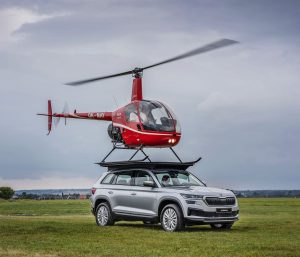 Skoda Kodiaq helicóptero