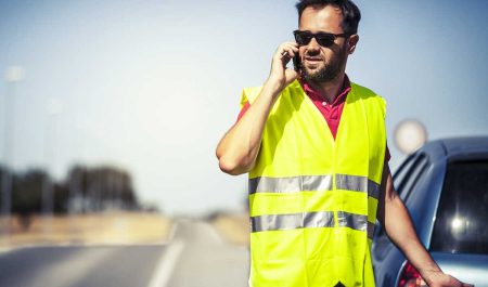 chaleco reflectante coche