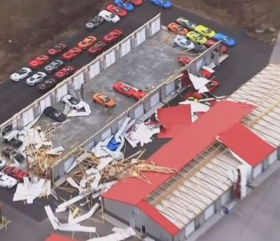 fábrica GM Corvette tornado