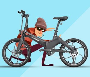 Bicicleta con sistema antirrobo