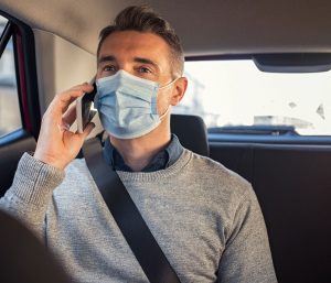 taxi cinturón de seguridad