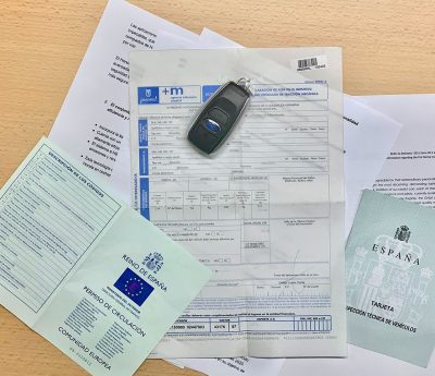 cambiar placa matrícula