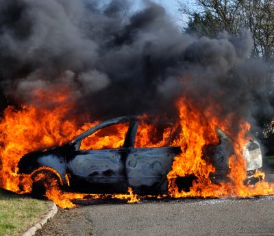 accidentes coches eléctricos sanitarios