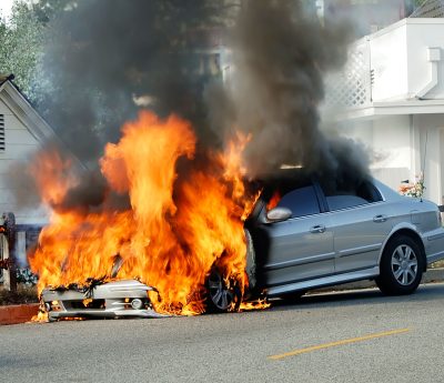 Incendio coche
