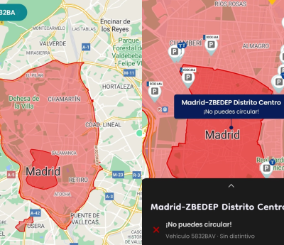 zona de bajas emisiones aplicaciones