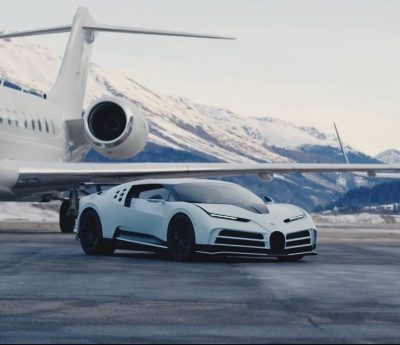 Bugatti Centodieci en acción