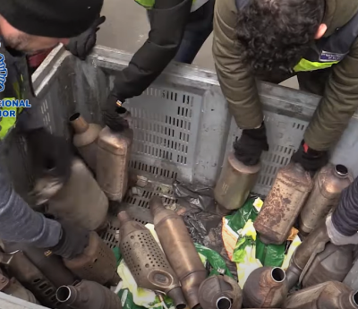 robo catalizadores policía