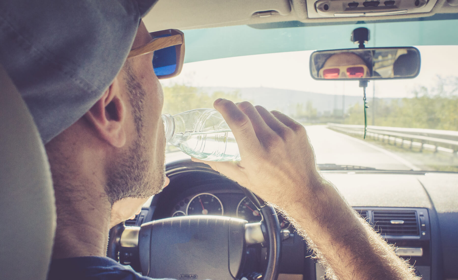 beber agua multa conducir