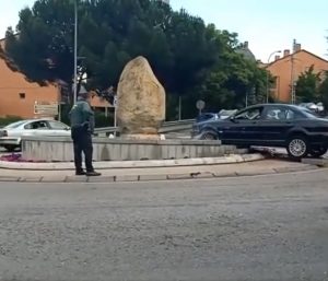 Hombre de 86 años rotonda