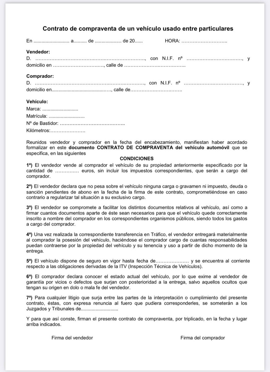 Contrato compraventa
