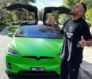 tesla model X Kyrgios