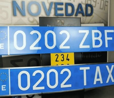 matriculas colores coche