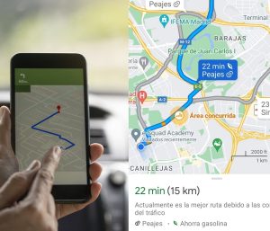 google maps evitar peajes