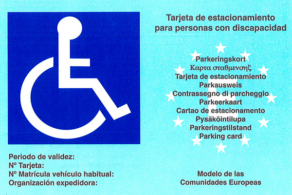 Tarjeta minusválido