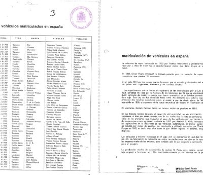 primer coche matriculado españa dgt