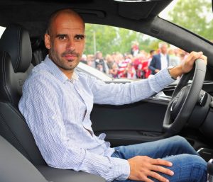 Pep Guardiola coche