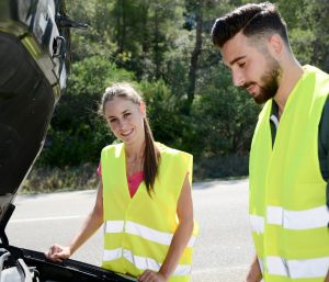 chaleco reflectante coche