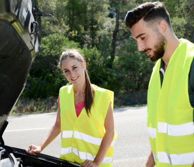 chaleco reflectante coche