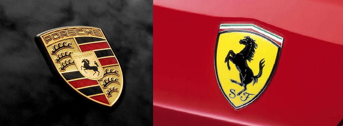 logo porsche ferrari
