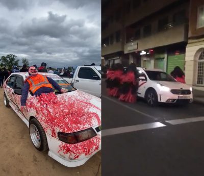 halloween disfraz coche