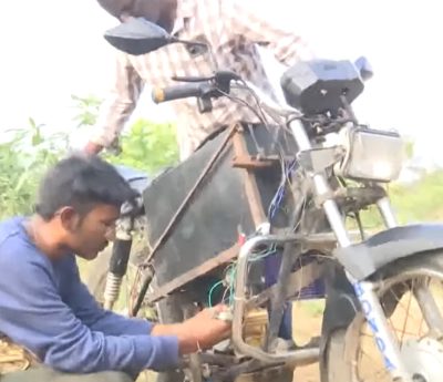 moto transformada eléctrica