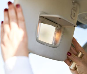 espejo coche maquillaje