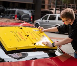 cepo plástico coche