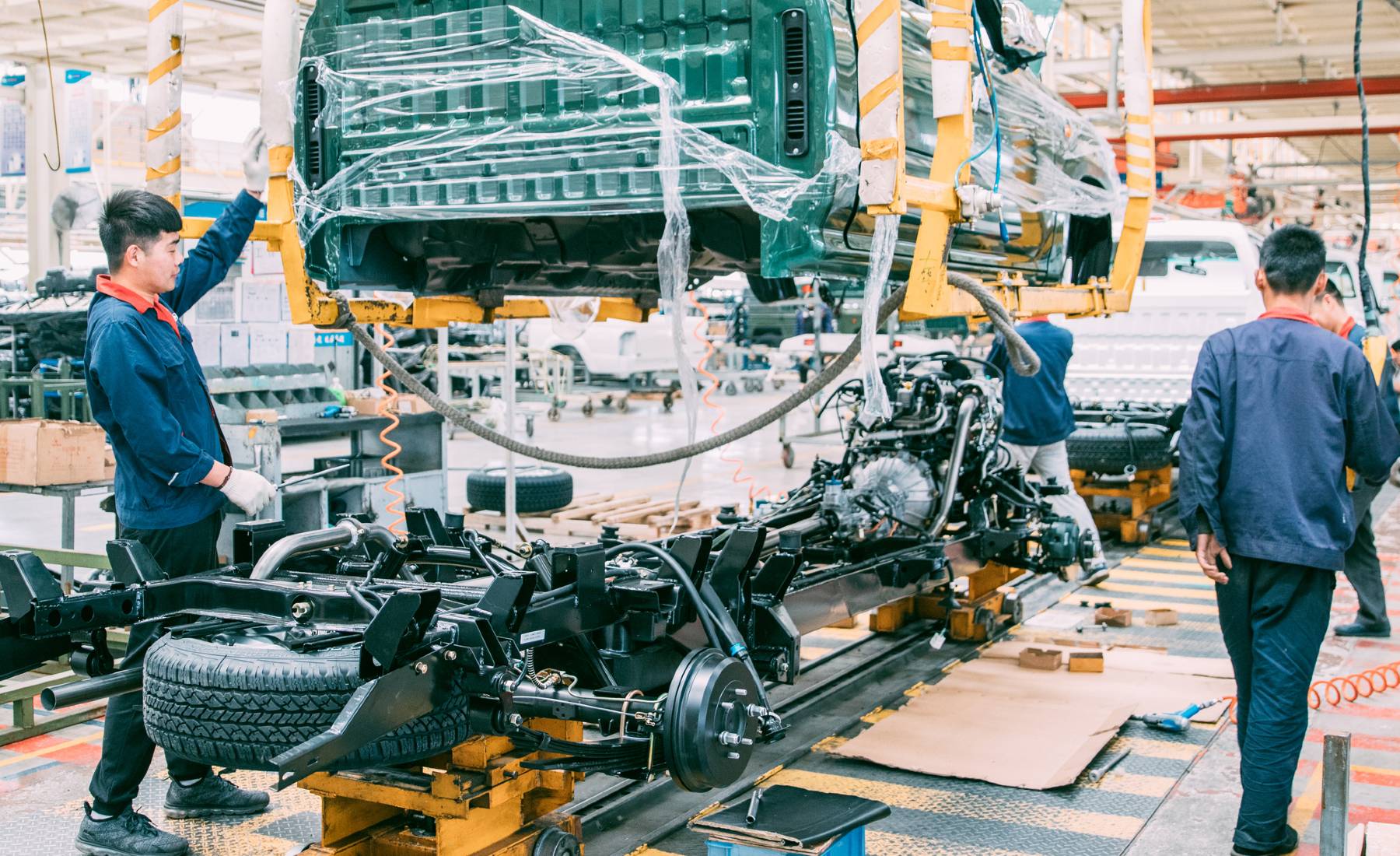 Fábrica de coches en China