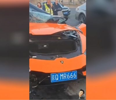 Lamborghini destrozado