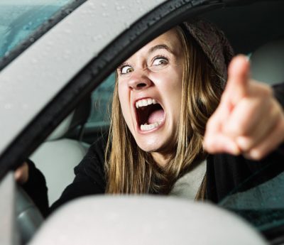 conductores enfadados