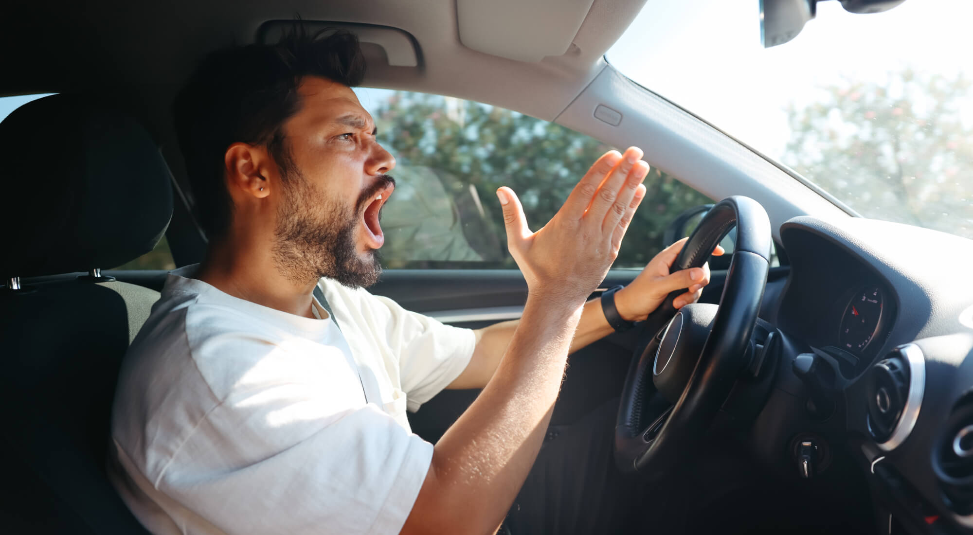 conductores enfadados