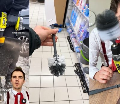 truco cepillo retrete coche