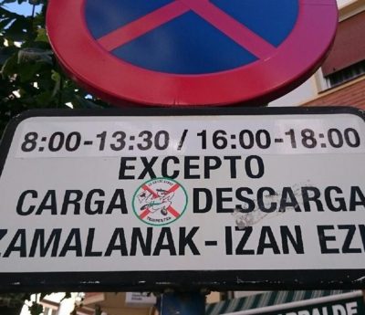 zona de carga y descarga