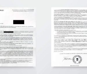 Carta aviso Ayuntamiento Madrid