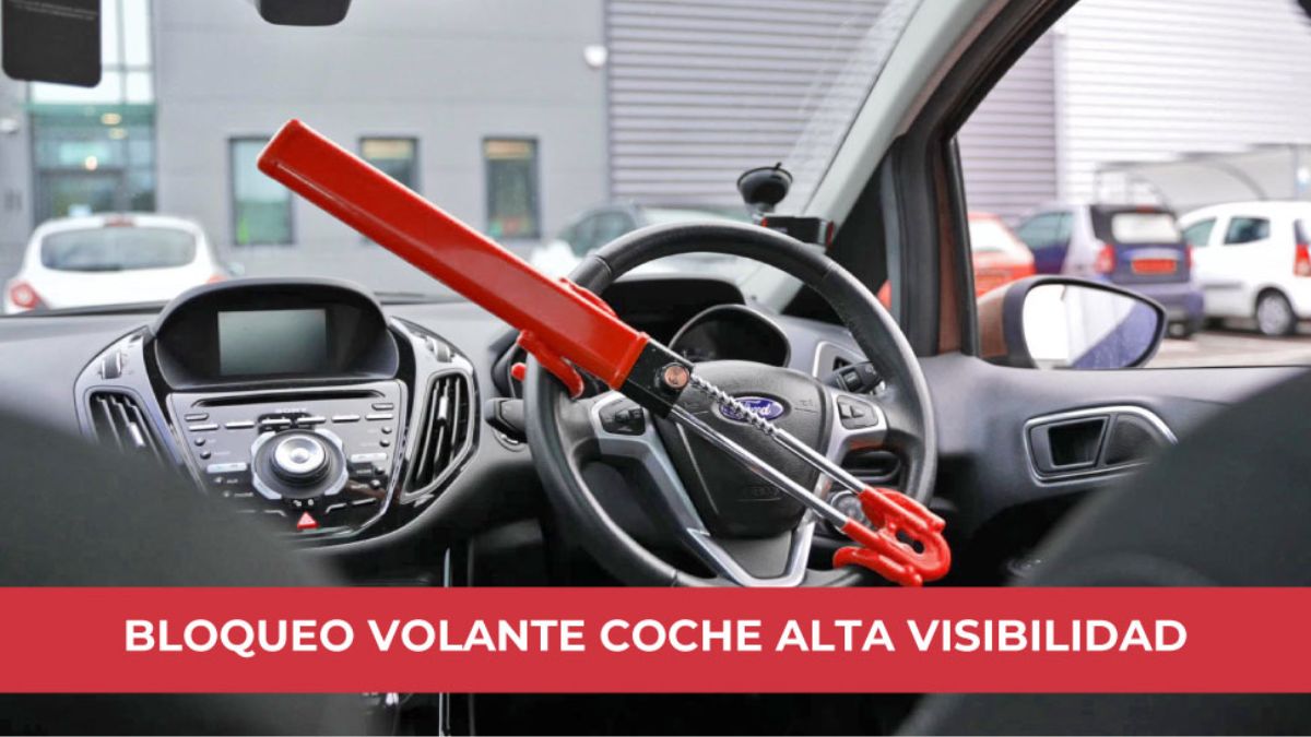 Una de las mejores barras antirrobo para el volante del coche