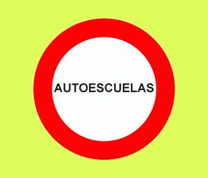 Señal prohibido autoescuela