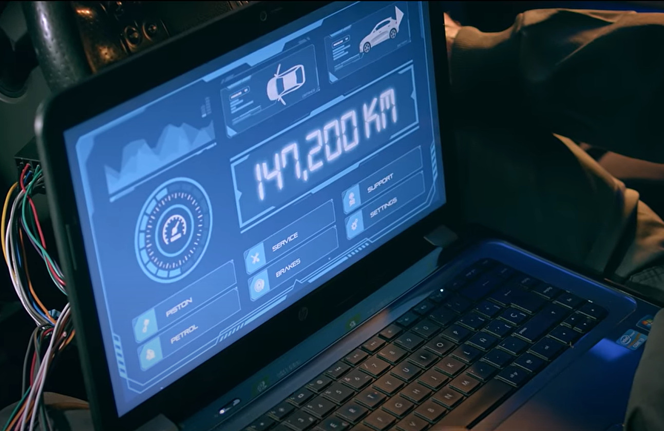 cuentakilómetros coche